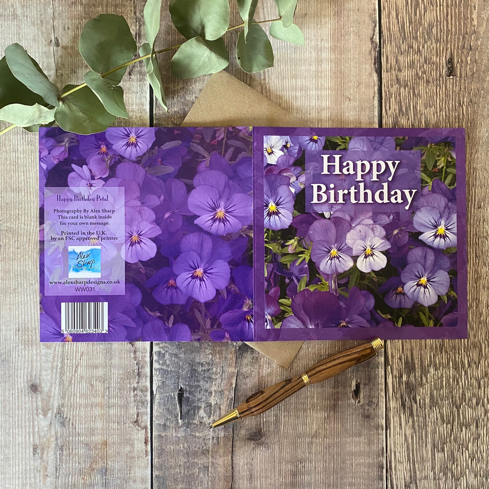 Happy Birthday Card Flower Card Pretty Happy Birthday Card Etsy