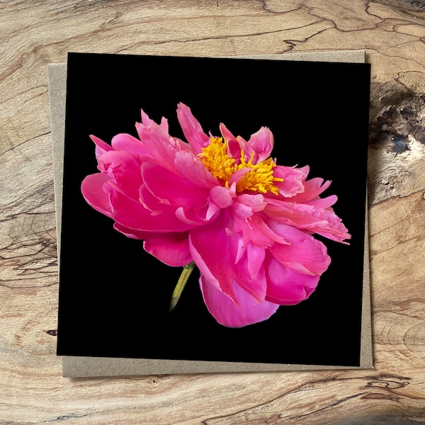 Peony Card - Etsy UK