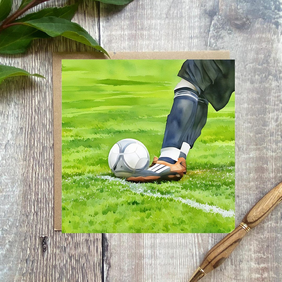 Football Greeting Card Football Card Football Birthday Card Football