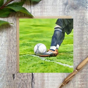 Football greeting card, football card, football birthday card, football greeting card, rfootball player birthday card
