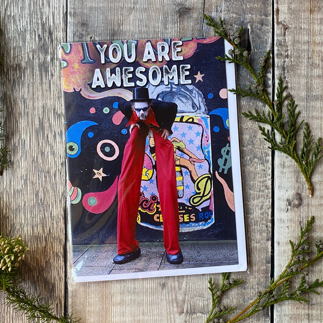 You Are Awesome Greeting Card - Greeting Card With You Are Awesome ...