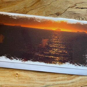 Carte souffle au coucher du soleil - Carte de vœux de l’Antarctique - Carte de vœux des baleines - Carte de la faune - Carte d’anniversaire de l’Antarctique - Paysage marin de l’Antarctique