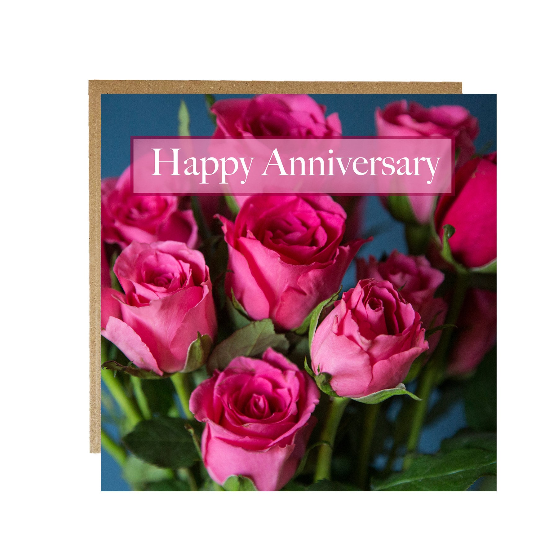 Happy Anniversary Card, Personalized Anniversary Card, Floral