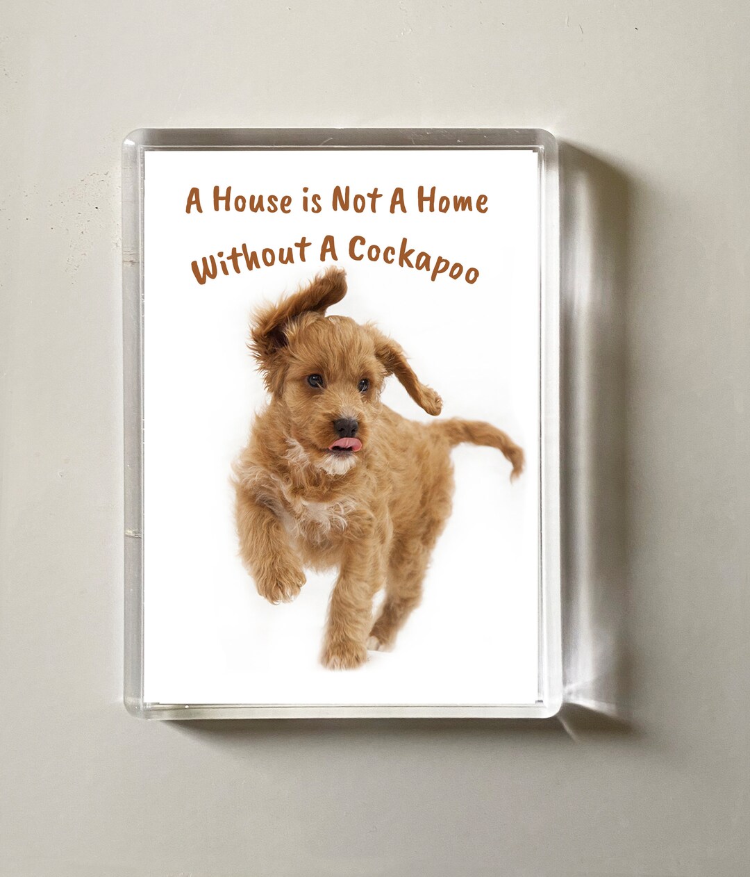 Cockapoo Magnet Cockapoo Puppy Magnet: Bouncy Dog Lover Gift - Etsy UK
