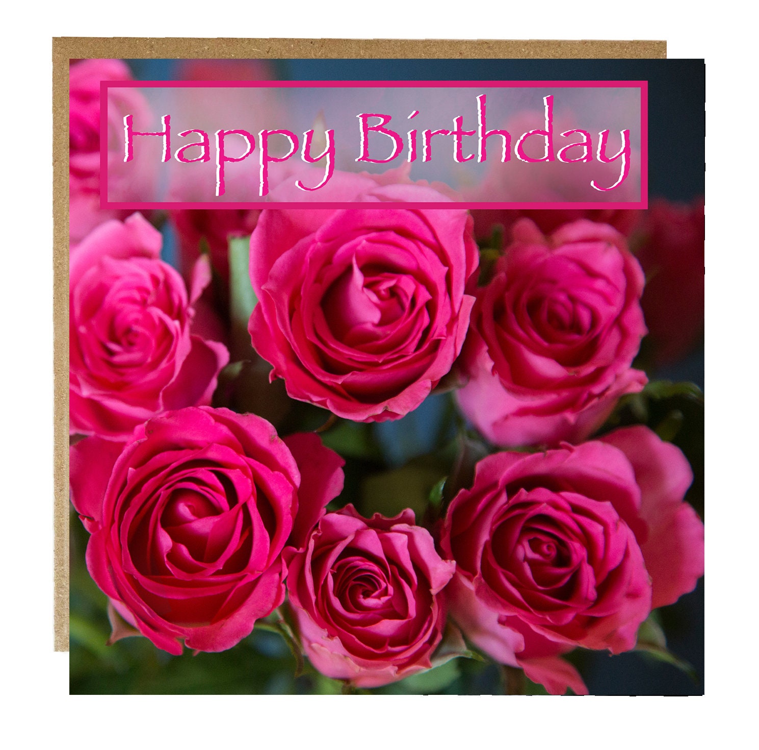 Happy Birthday Red Roses Birthday Card Flower Birthday Card for Loved One  Red Roses Birthday Card for Girlfriend Wife Birthday Card -  Australia