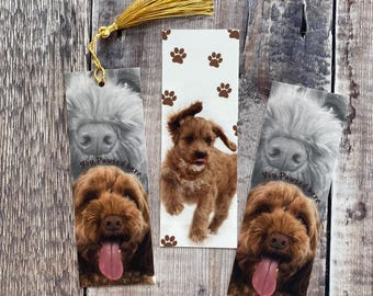 Cockapoo bokmärke: Dubbelsidig present till hundälskare