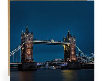 Tower Bridge The Shard London Landmark Blank Card Ideal For - View #8