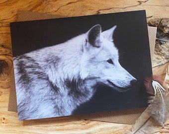 Wolf Grußkarten: Fine Art Blanko Grußkarten - 3er Pack