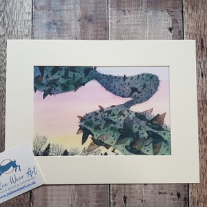Starling Print - Murmuration of Starlings - Starling Murmuration Print - Murmuration Painting - Starling Painting - Starling Art Print