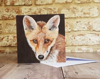 Fox Card - Blank Card - Greetings Card - Wildlife Card - Fox