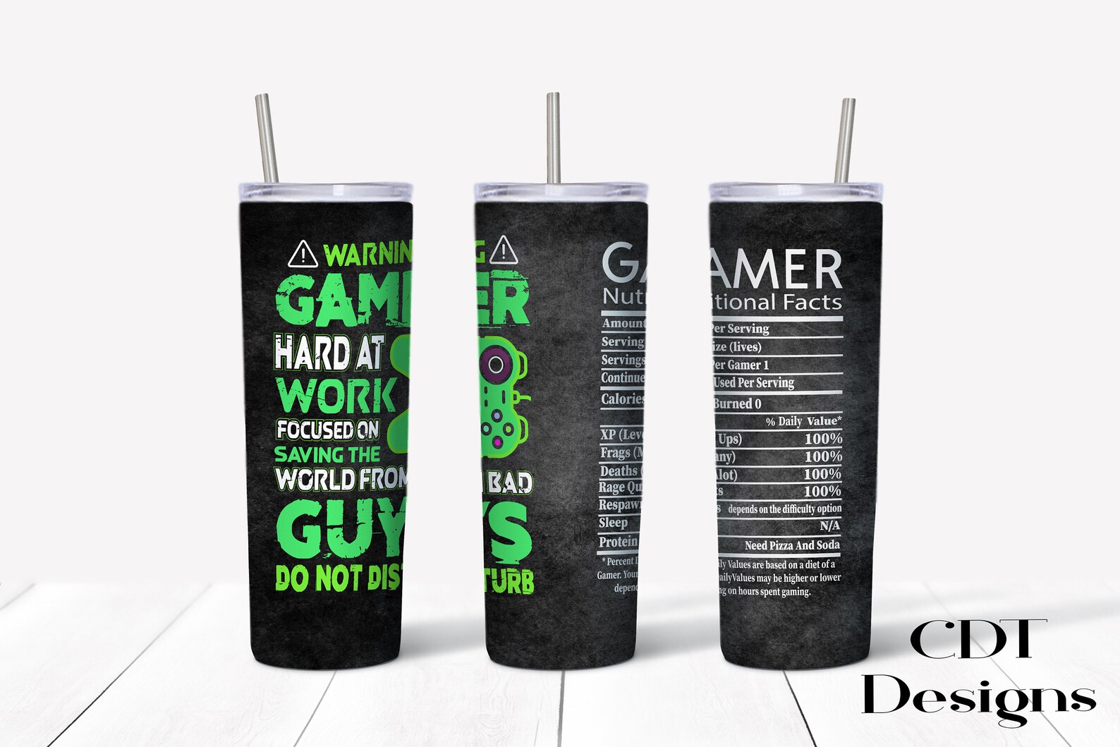 Gamer Funny Sublimation 20oz Tumbler Design Teen Gift Etsy