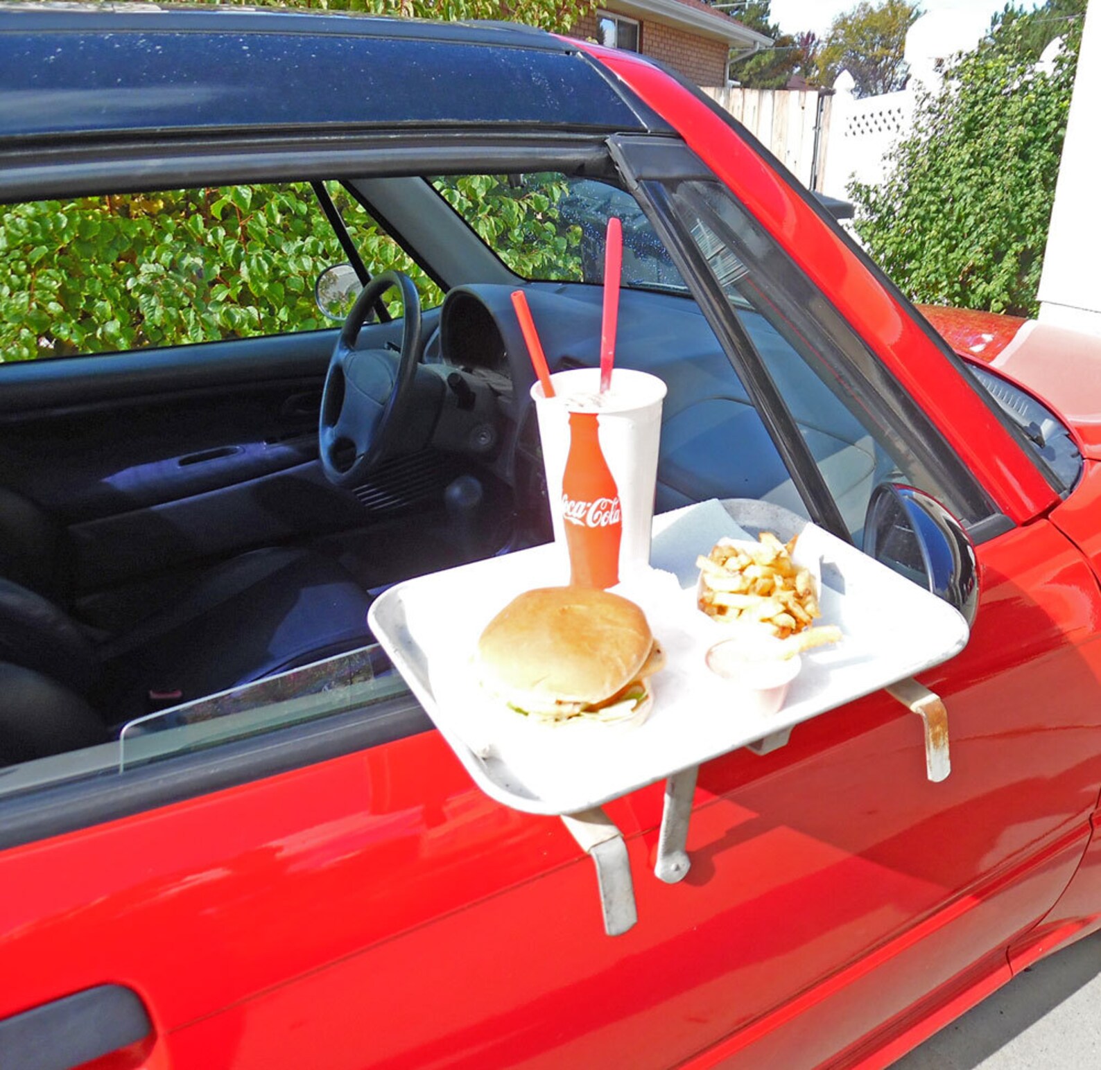 Vintage 1950s 2 Car Hop Trays Drive In Window Tray Prop Etsy