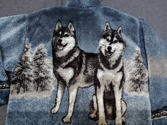 Wolf Plush Fleece Jacket Winter Wolves Unisex Adult Sizes New - Etsy