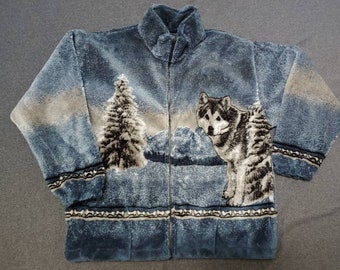 wolf coats fleece