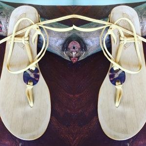 The shell by Elmarton  100%leather handmade sandals make and ship free from Jamaica #stylecaahspoil