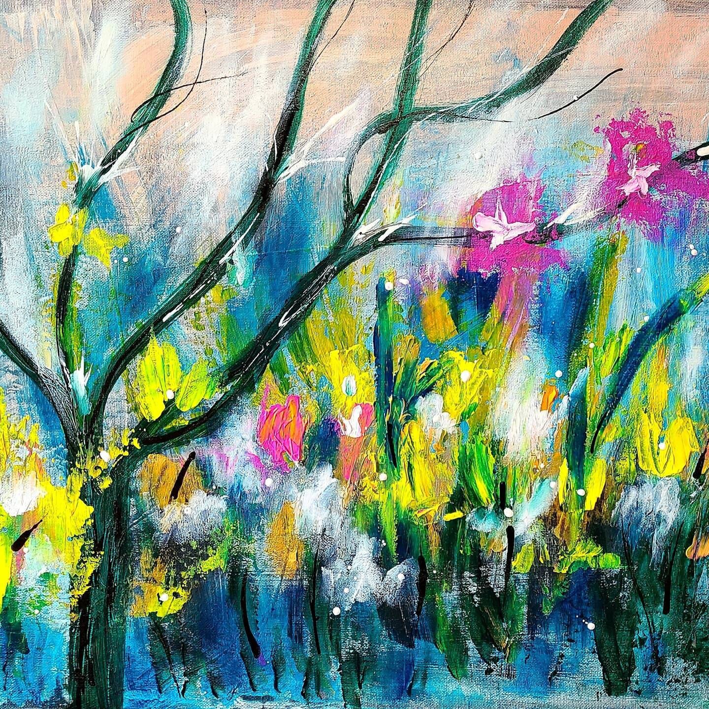 Original abstract hand painted Canadian artwork on canvas Etsy