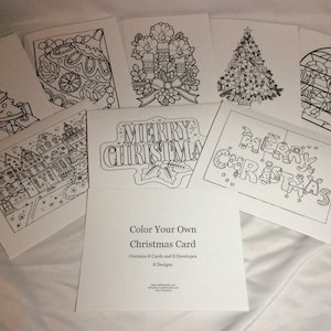 Color Your Own Christmas Cards