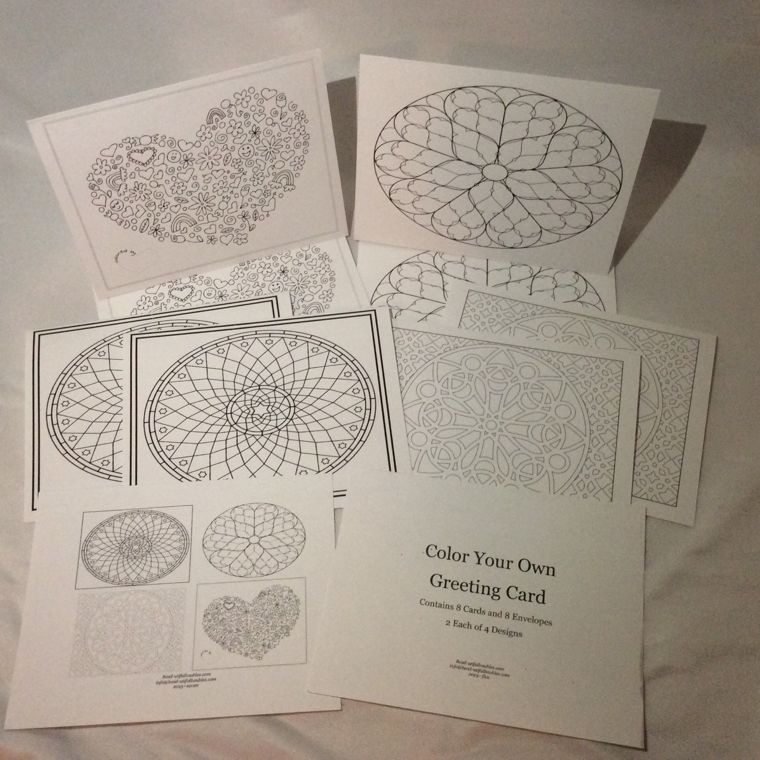 Color your Own Greeting Cards (Set #7)