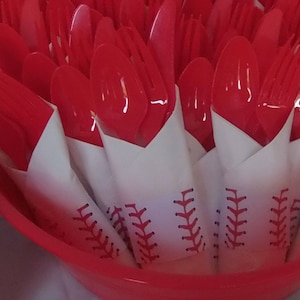 INSTANT DOWNLOAD - Baseball Party Napkin Rings - Printable - Baseball ...