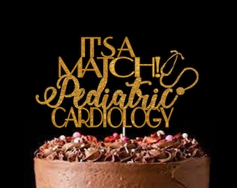 Match Day Cake Topper-Doctor Graduation Gift-Custom Dr. Cake Topper-Match Day Decorations-Match Day Sign-Residency Match-Glitter Cake Topper