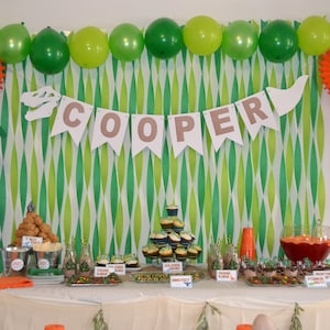 SOFORTIGER DOWNLOAD - Dinosaurier Geburtstagsparty Wimpel Banner - Druckbare Wimpel Banner - Personalisierte Dinosaurier Banner - Dinosaurier Party Ideen