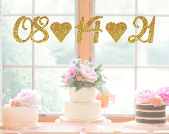 Custom Bridal Shower Banner-Save the Date Banner-Wedding Date Banner-Engagement Announcement Photo Prop-Custom Banner-Bridal Shower Decor