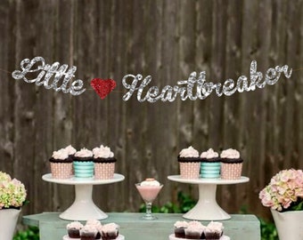 Little Heartbreaker Banner-Valentine's Day Birthday Banner-Valentine Theme Baby Shower-Valentine's Birthday Decorations-First Birthday Party