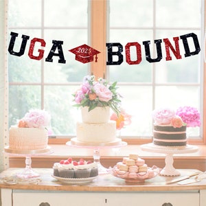 Graduation Custom College Bound Banner - Sign - Garland - Grad Party Decor - Personalized College Colors Bunting-Graduation Decorations 2025