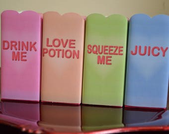 INSTANT DOWNLOAD Valentine's Day Party Juice Box Labels- Conversation Heart Juice Box Covers- School Valentines Printables-Valentine Favors