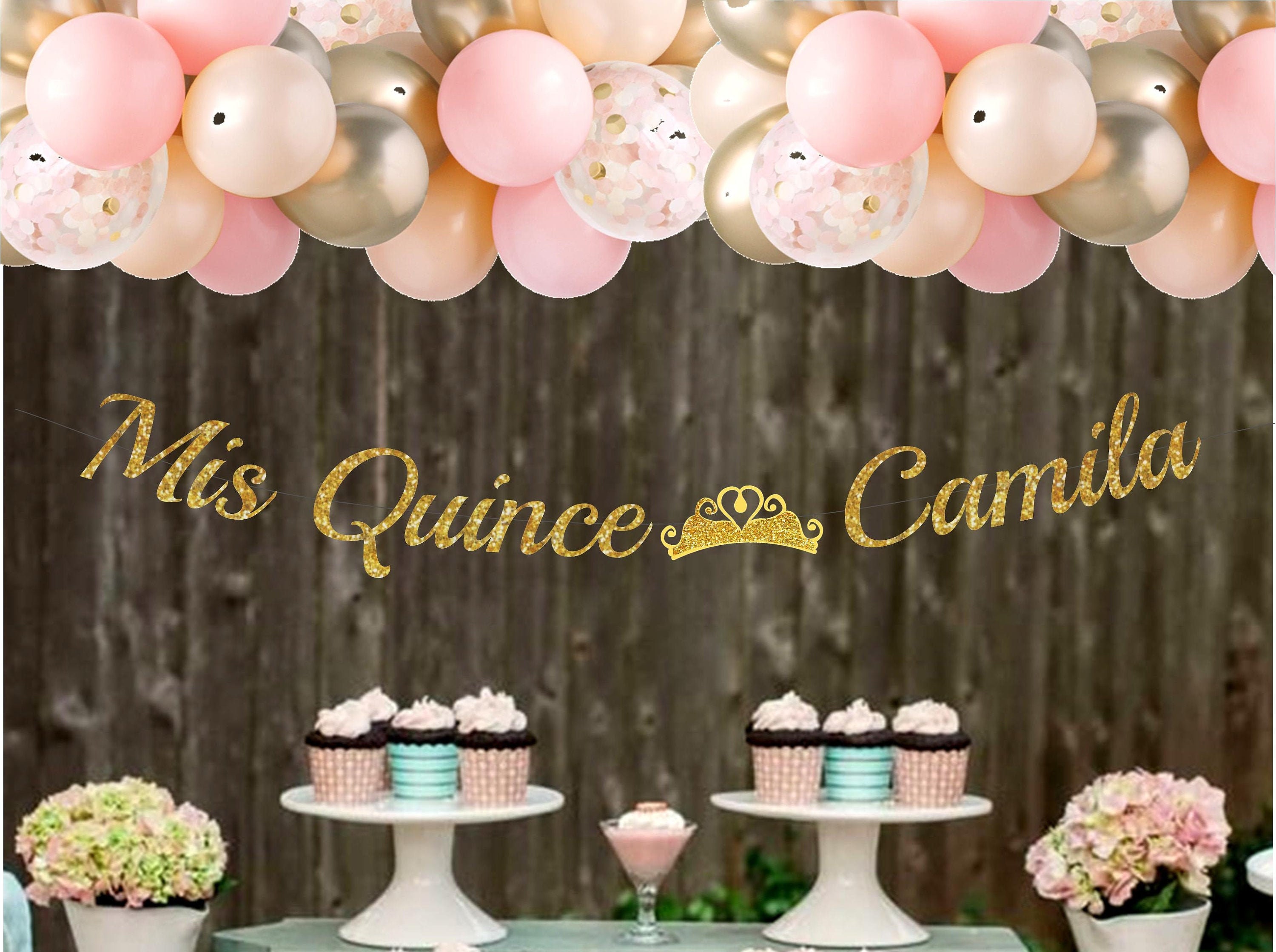 15th Birthday Decorations Girl - Recuerdos para 15 Anos Quinceanera  Decorations | Photo Booth Props Backdrop Foil Fringe Curtain Banner | Happy