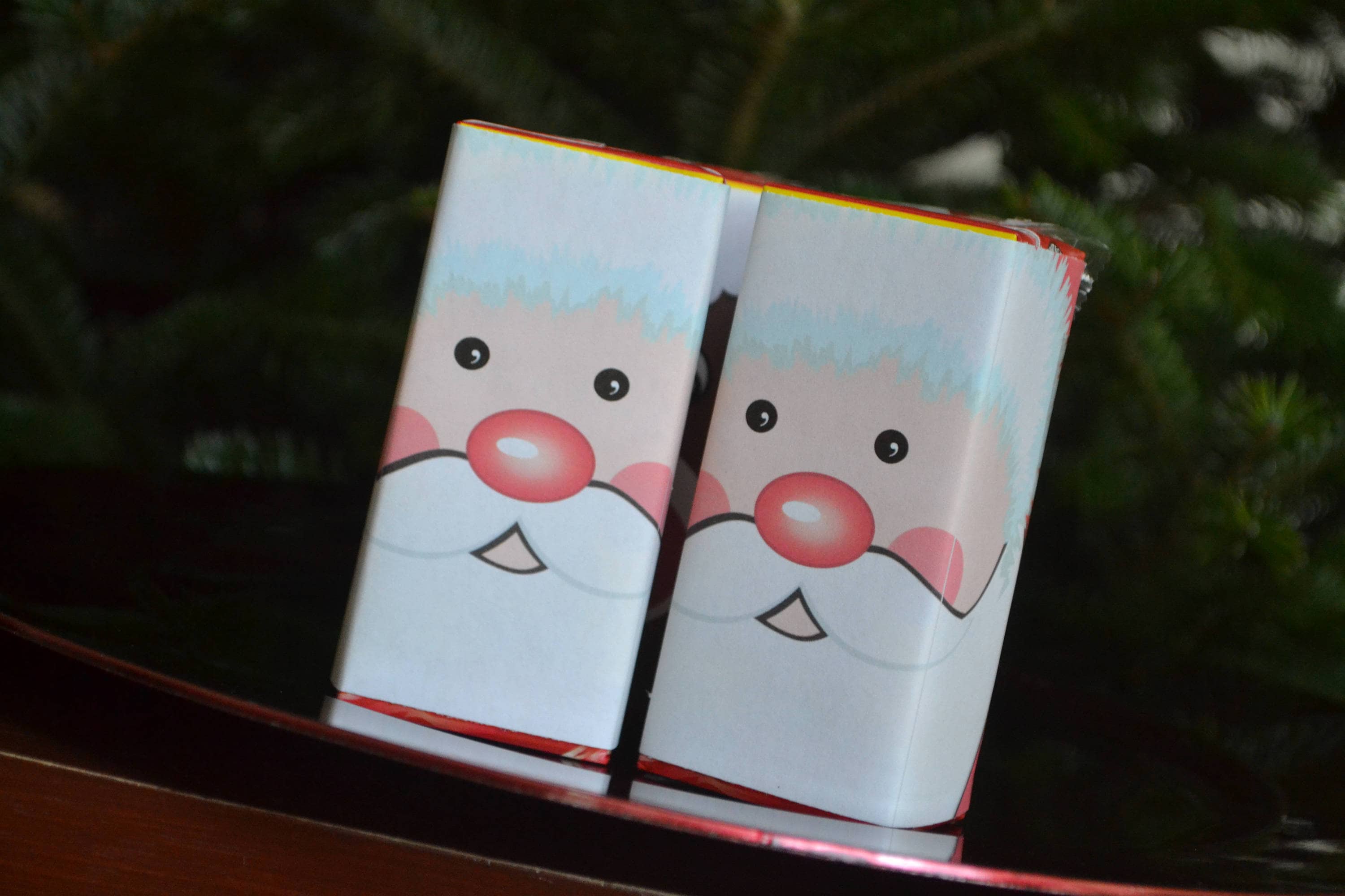 instant download christmas party juice box labels- printable santa