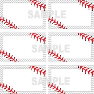INSTANT DOWNLOAD - Baseball Party Food Labels, Baseball Birthday Party ...