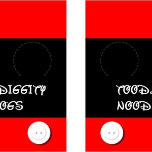 CUSTOMIZED Food Labels Mickey Mouse Clubhouse Birthday Party | Etsy