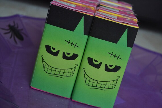 Juice box halloween labels