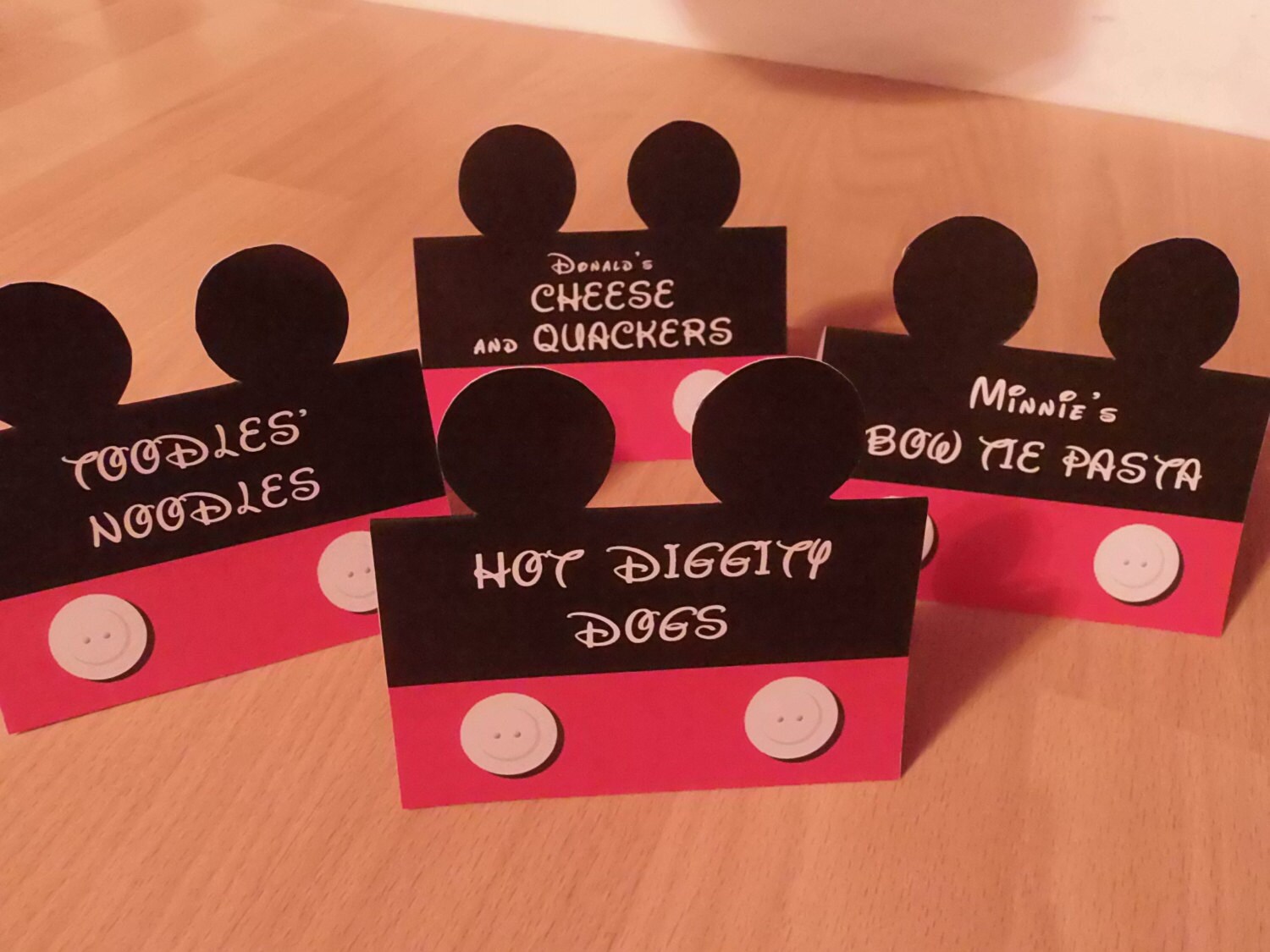 CUSTOMIZED Food Labels Mickey Mouse Clubhouse Birthday Party | Etsy