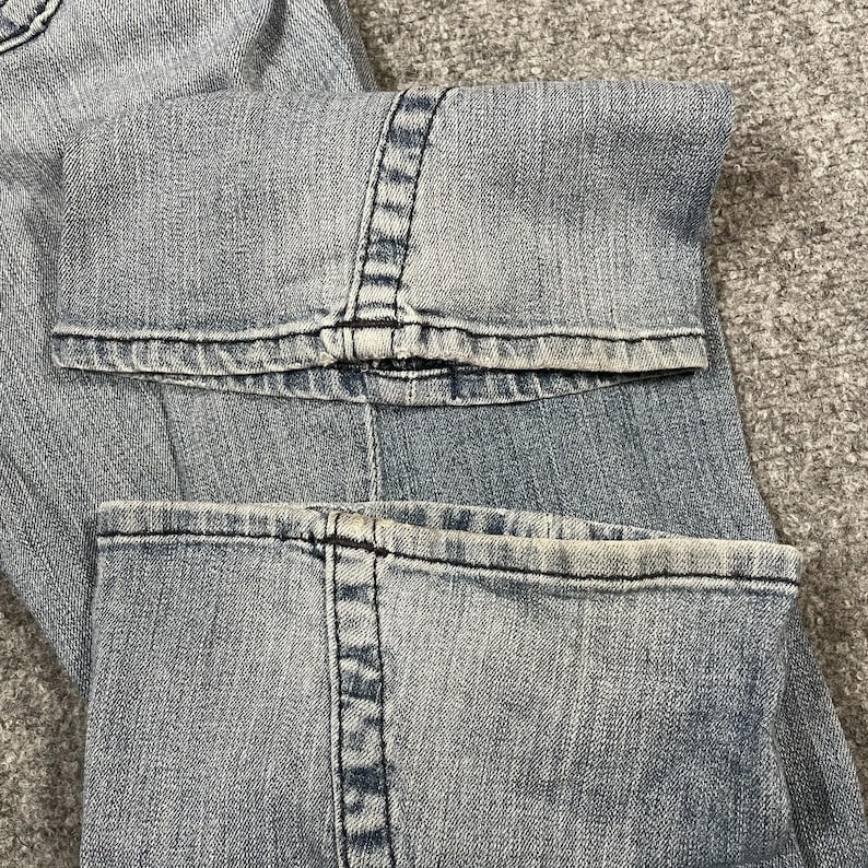 Vintage True Religion Low Rise Flare Jeans Size 26 28x32 Disco Bling Y2K Denim image 7