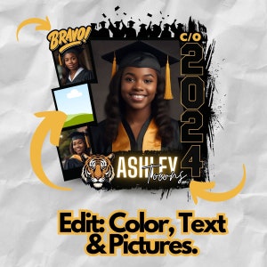 Mega Bundle 85+ Graduation Canva Template Bundle, 2024 Graduation T ...