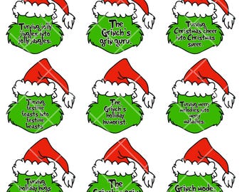 90+ Grinchmas PNG Bundle with Funny Quotes | Holiday Digital Clipart | Instant Download