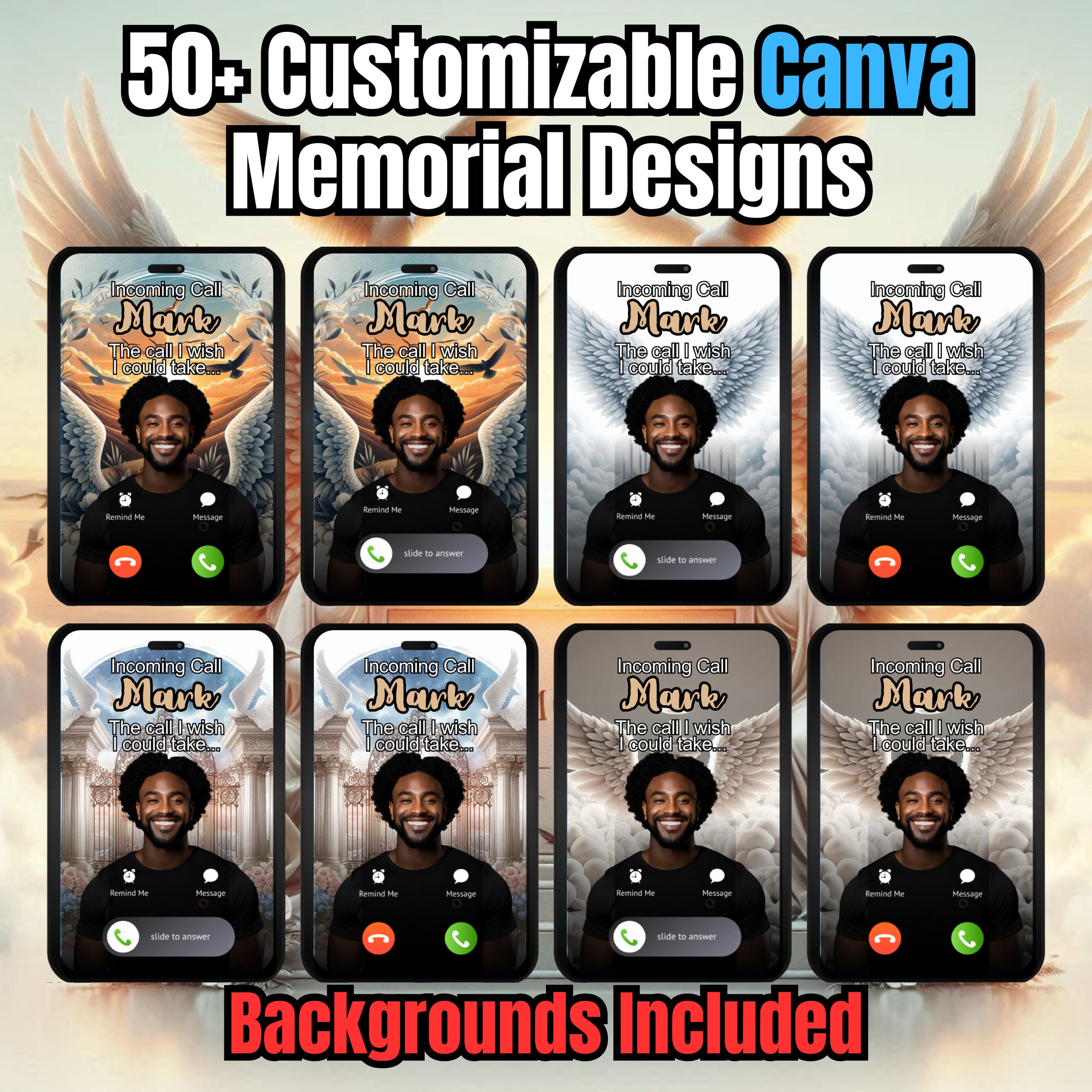 50+ Memorial Keychain Canva Editable Template Bundle, Photo Keychain ...