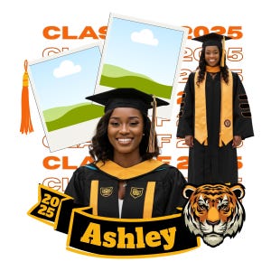 24 Graduation T Shirt Designs Canva Template Bundle, 2025 Graduation T Shirt Design Template, Perfect for Sublimation, DTF or DTG