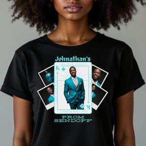 16 Light Blue Prom Send Off T Shirt Designs Canva Templates, Add Photo 2025 T Shirt Design Template, Perfect for Sublimation, DTF or DTG