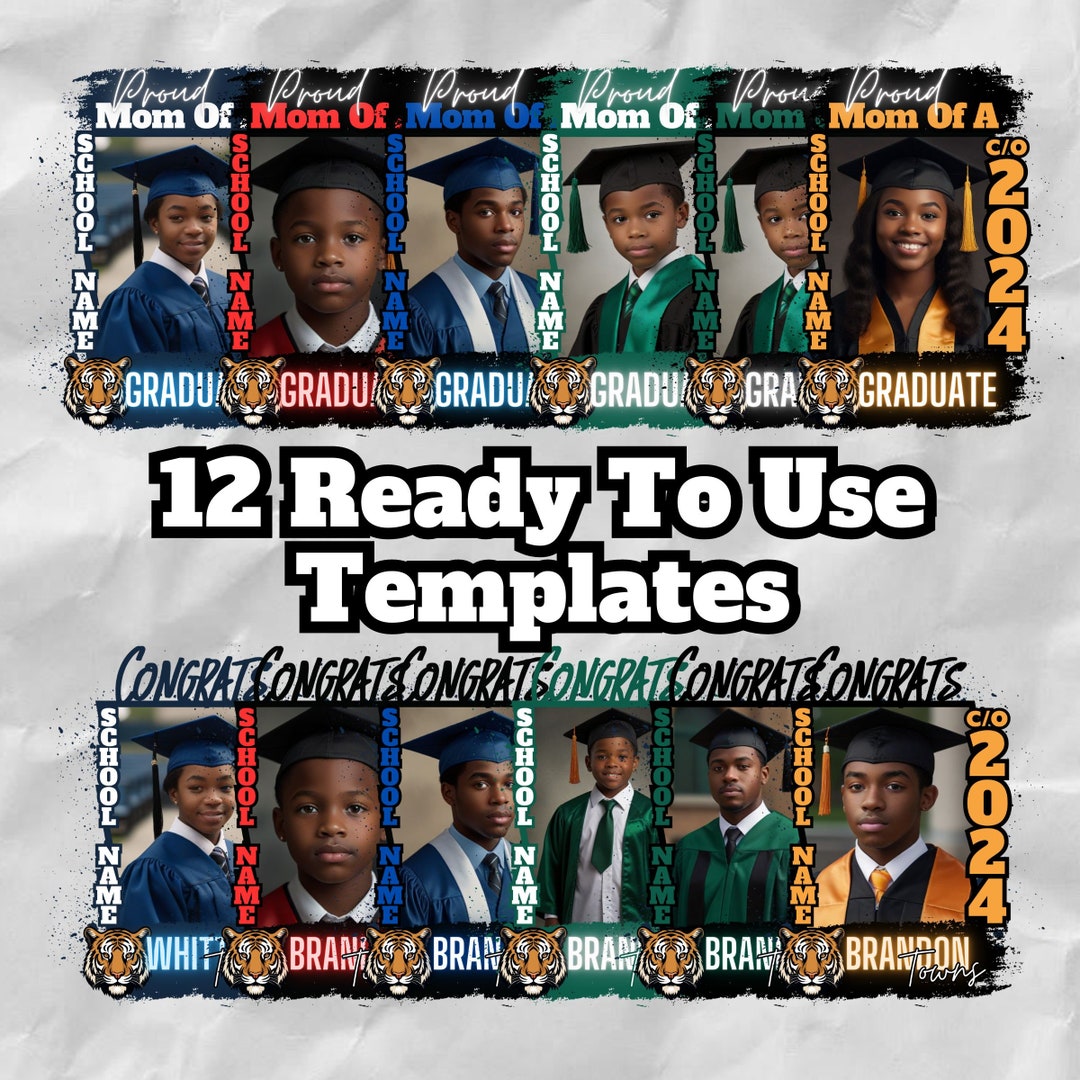 Mega Bundle 85+ Graduation Canva Template Bundle, 2024 Graduation T ...
