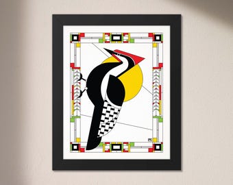 Helmspecht - Original Kunstdruck