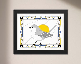 Spottdrossel - Original Kunstdruck