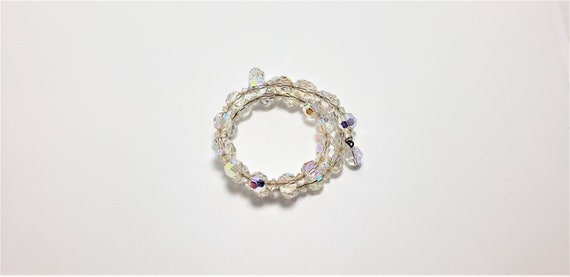 Crystal AB Bracelet/Crystal Bracelet/Vintage Brac… - image 3