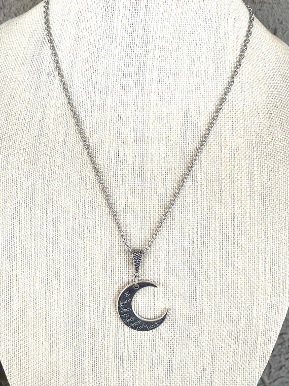 【HYERES LOR】25SS★ Champagne Moon Silver Hobo Necklace Moon and Back/moon Necklace/love You/silver Necklace - Etsy