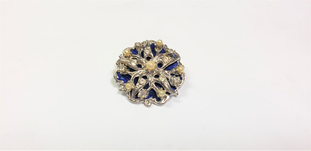 Broche vintage turquoise du sud-ouest avec flèche concho