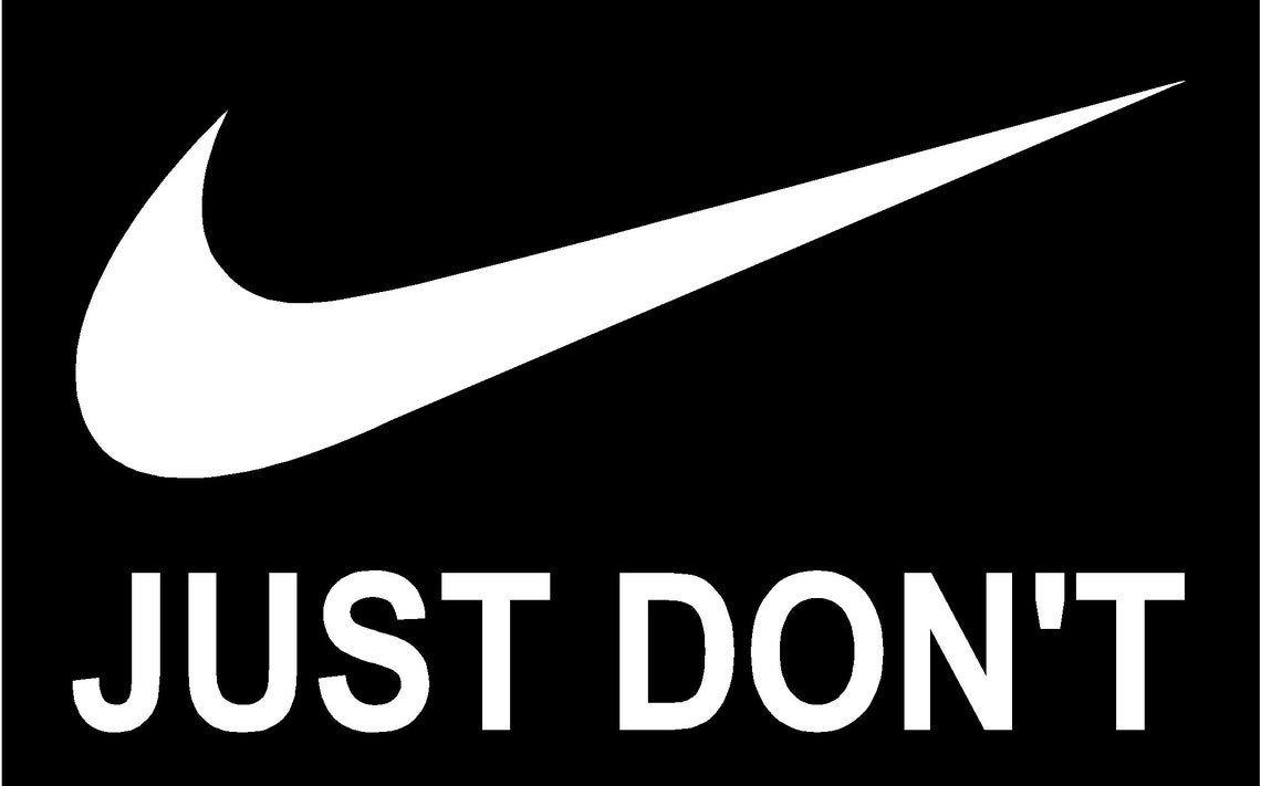 Boycott NIKE lot de 2 autocollants juste ne pas & il a Etsy