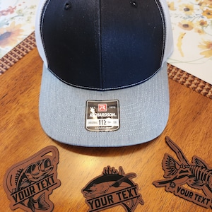 Customized Fishing Hat - Richardson 112 Trucker Hat -  Bass, Saltwater, Tuna