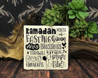 Ramadan Word Art| Month of Quran|Fasting|Blessings | Month of forgiveness | Eid | Ramadan Decor